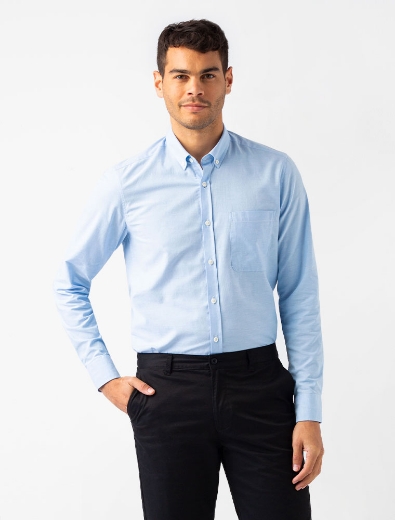 Picture of Mens Smith Oxford Shirt Long Sleeve